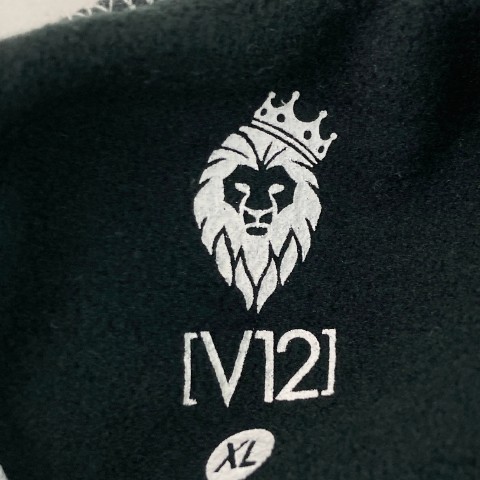V12 ヴィトゥエルブ 2022年モデル ハイネック 長袖Tシャツ LOGO TOP ブラック系 XL [240101070517] ゴルフウェア メンズ_画像7