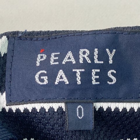 PEARLY GATES パーリーゲイツ 2021年モデル 半袖ポロシャツ ボーダー柄 ブラック系 0 [240101050441] ゴルフウェア レディース_画像5