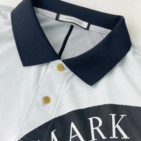 MARK&LONA マークアンドロナ 半袖ポロシャツ スカル グレー系 50 [240101062010] ゴルフウェア メンズ_画像3