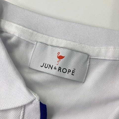 【新品】JUN&ROPE ジュン アンド ロペ 半袖ポロシャツ ホワイト系 L [240101065420] ゴルフウェア レディースの画像5