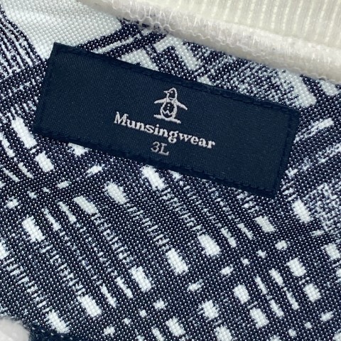 MUNSINGWEAR マンシングウェア 裏起毛 ハーフジップ ニットセーター ホワイト系 3L [240001917646] ゴルフウェア メンズ_画像5