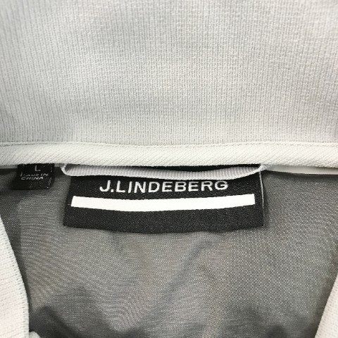 【1円】J.LINDEBERG ジェイリンドバーグ 中綿 ジップベスト 総柄 ホワイト系 L [240001979721]_画像4