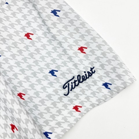 TITLEIST Titleist polo-shirt with short sleeves button down thousand bird pattern gray series M [240101074536] Golf wear men's 