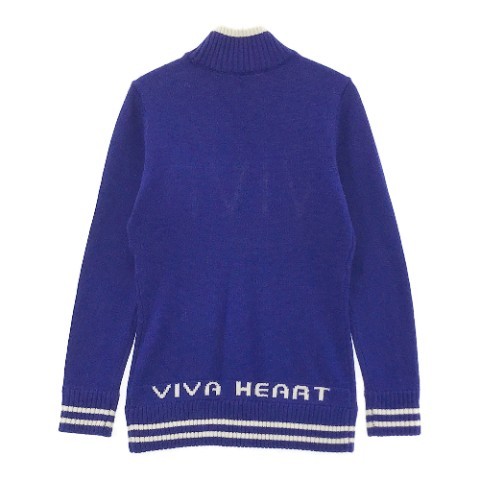 【1円】VIVA HEART ビバハート ハイネック長袖ニットセーター 40(M) [240001975358]_画像2