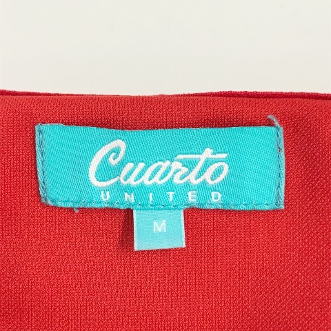 【1円】CUARTO UNITED クアルトユナイテッド ハーフジップ半袖 パーカー 総柄 M [240101049695]_画像5