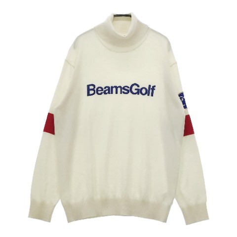 【1円】BEAMS GOLF ビームスゴルフ ウール混 タートルネック ニットセーター XL [240101054392]_画像1