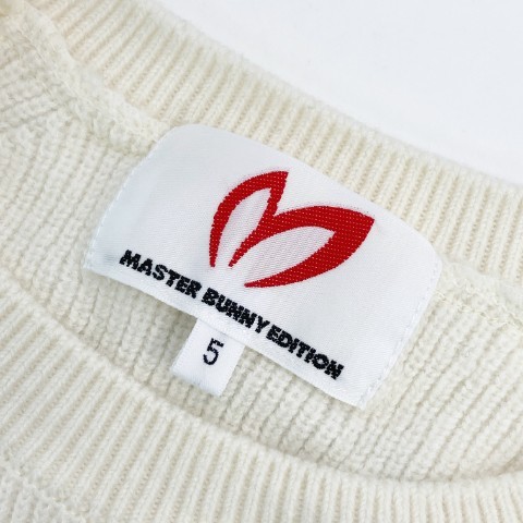 MASTER BUNNY EDITION マスターバニーエディション ニット セーター ホワイト系 5 [240101075902] ゴルフウェア メンズ_画像5