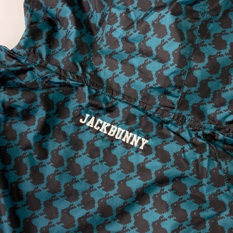JACK BUNNY ジャックバニー フードジップジャケット 総柄 ブルー系 6 [240101059241] ゴルフウェア メンズ_画像4
