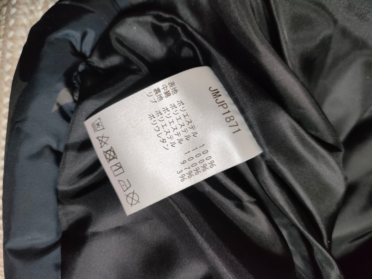 新品 定価14300 New Balance ニューバランス 中綿 ロング コート М ブラック迷彩 パーカー メンズ ウェア ロング丈 ベンチコート_画像9