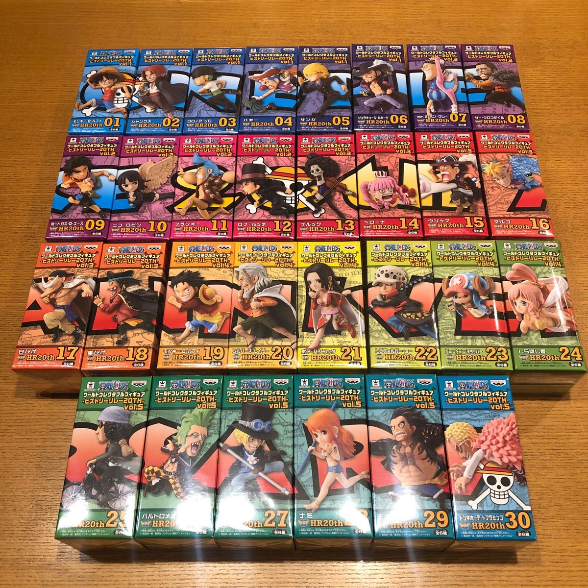 ワンピース ワーコレ ヒストリーリレー20th 30種フルコンプセット ワンピース ワーコレ ヒストリーリレー20TH 全30種フルコンプ