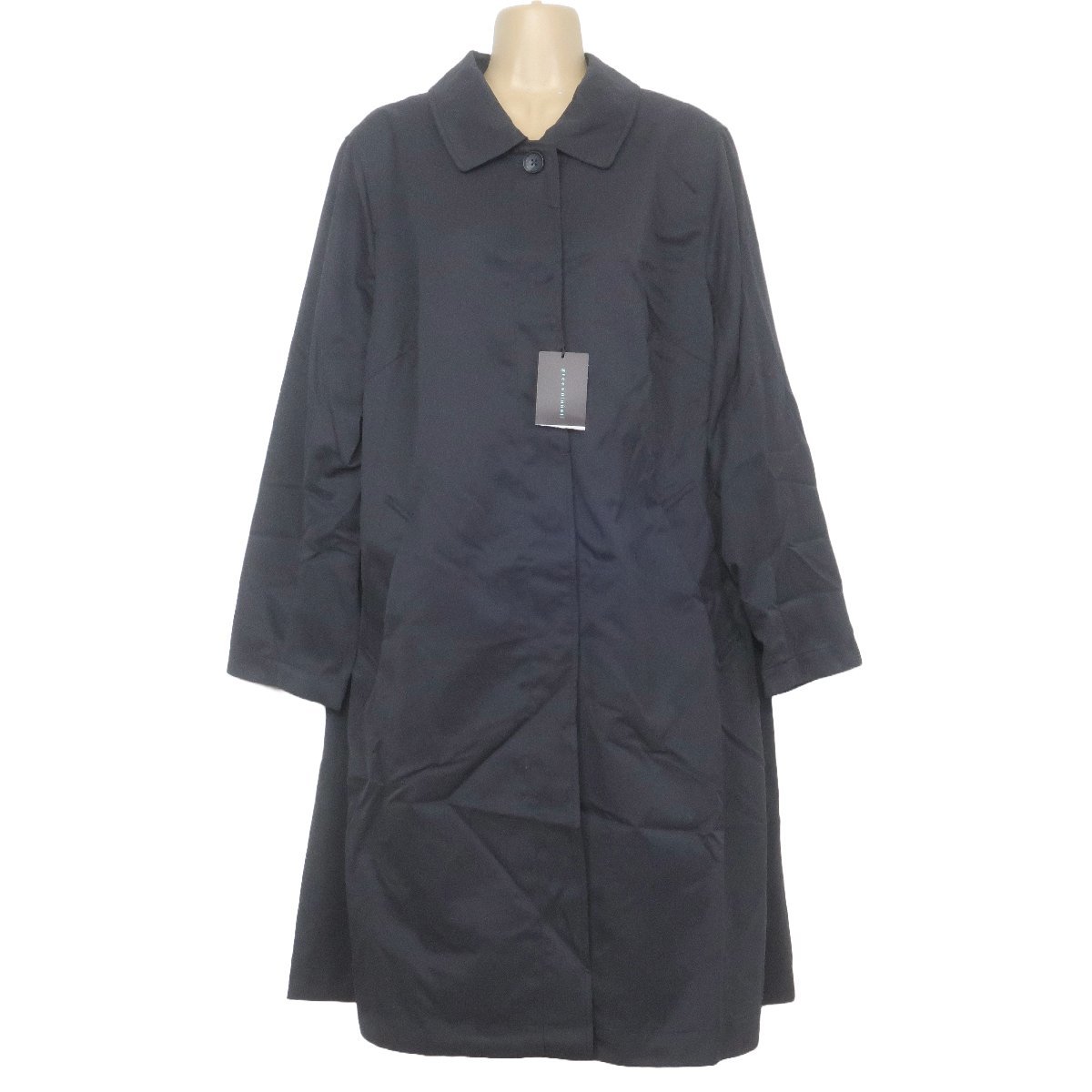 [ new goods!]gree*n[nout] green Note * long possible to use standard design! turn-down collar coat large size 15 navy blue series spring autumn put on turning power eminent z5122