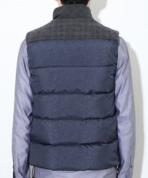 Glen Check Boa DOWN VEST_画像6