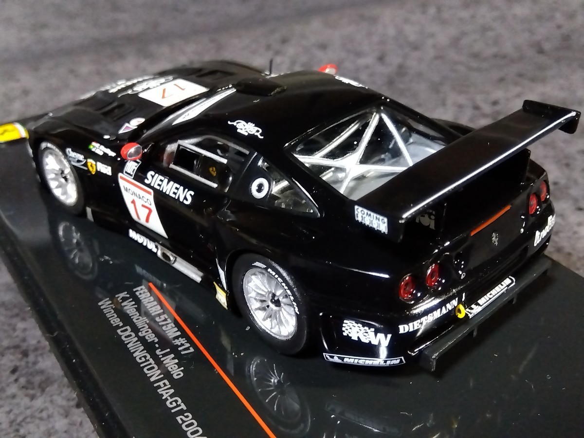 イクソ 1/43 フェラーリ 575M JMBレーシング 2004年 FIA GT 選手権 ドニントンラウンド優勝車仕様_画像6