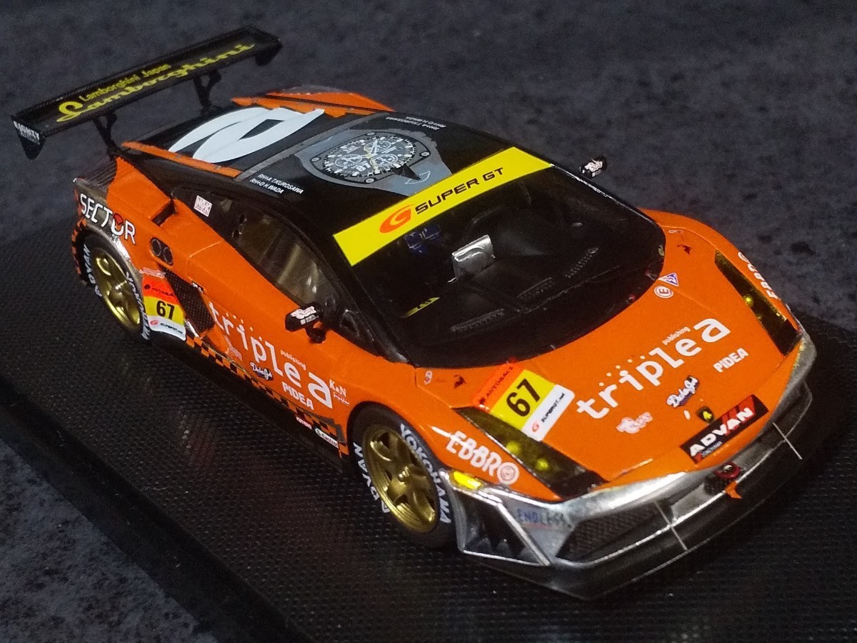 エブロ 1/43 ランボルギーニ ガヤルド 2007年 スーパーGT GT300出走車仕様の画像5