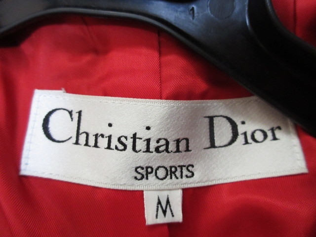 Christian Dior Sports　クリスチャン　ディオール　ツイード　タータンチェック　フード　コート M_画像4