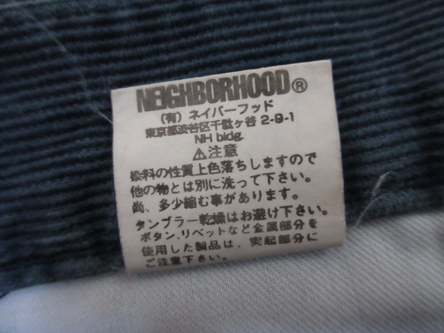  Neighborhood NEIGHBORHOOD Savage Revell 4 06EX Savage corduroy pants narrow indigo M