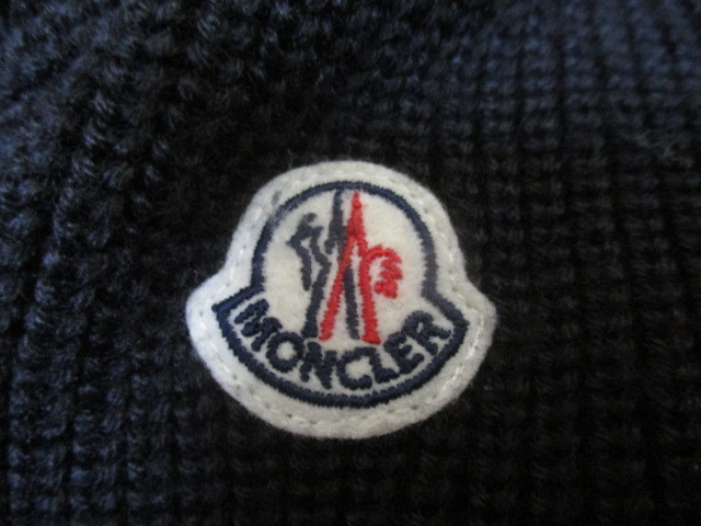 モンクレール　 MONCLER　17AW　ワッペン ダウン　切替　フード　ハイブリッド　ジップアップ ハイネック　ニット　ジャケット　M 黒_画像3