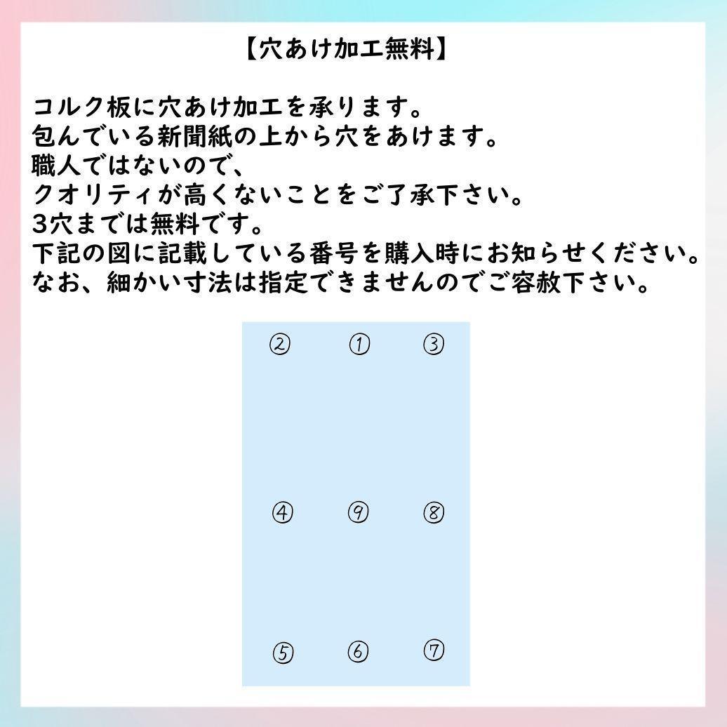 c158 コルク樹皮 コルク板 バージンコルク 20×30cm 穴あけ/送料無料_画像10