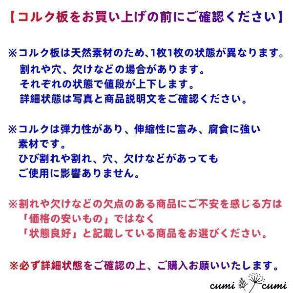 c158 コルク樹皮 コルク板 バージンコルク 20×30cm 穴あけ/送料無料_画像9