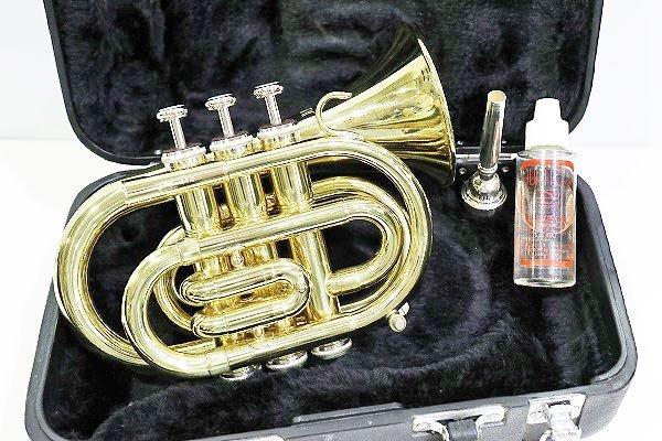 【質Banana】中古 JUPITER/ジュピター JPT-416 ポケットトランペット 7C ケース付き♪_画像1