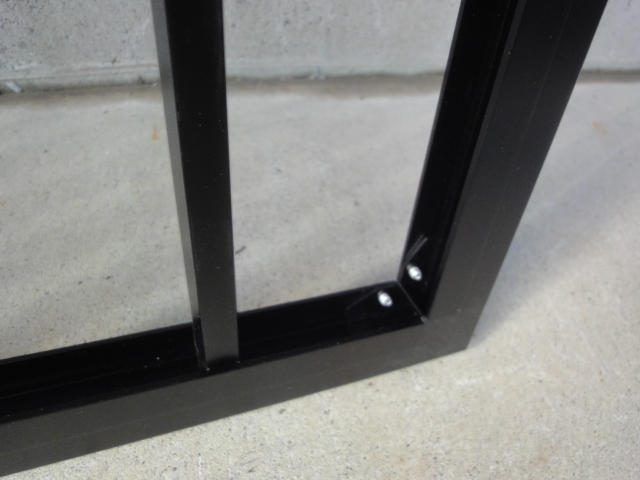 S-720 window grate installation metal fittings attaching aluminium black color W812xH980mm DIY reform repair repair 