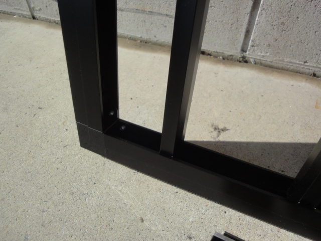 S-722 window grate installation metal fittings attaching aluminium black color W672xH780mm DIY reform repair repair 