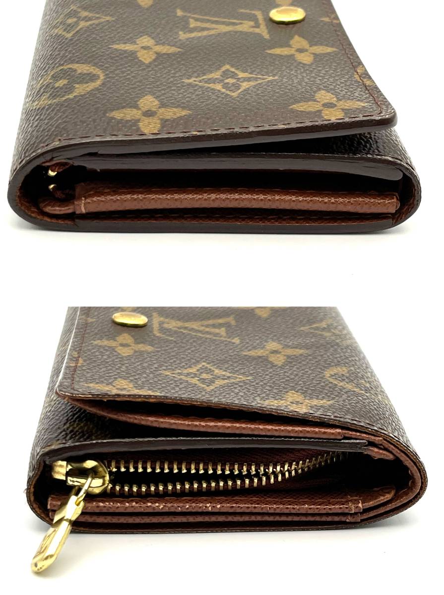 ルイヴィトン LOUIS VUITTON モノグラム ポルトモネ・ビエ トレゾール M61730 二つ折財布_画像5