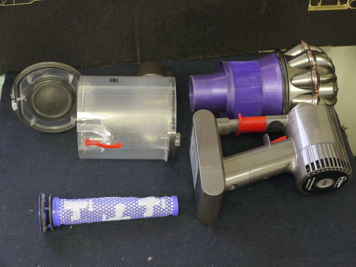 Dyson　V6 FLUFFY ORIGIN MO PU　DC74MHPU　コードレスクリーナー　動作確認済　バッテリー現状品_画像4