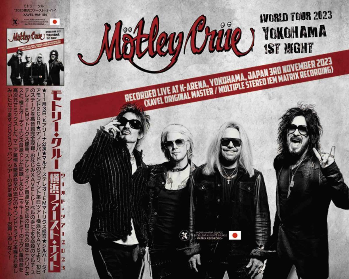 ★☆Motley Crue(2CD+BONUS)「World Tour 2023 Yokohama 1st Night Limited Edition」11/3 IEM-MATRIX_画像1