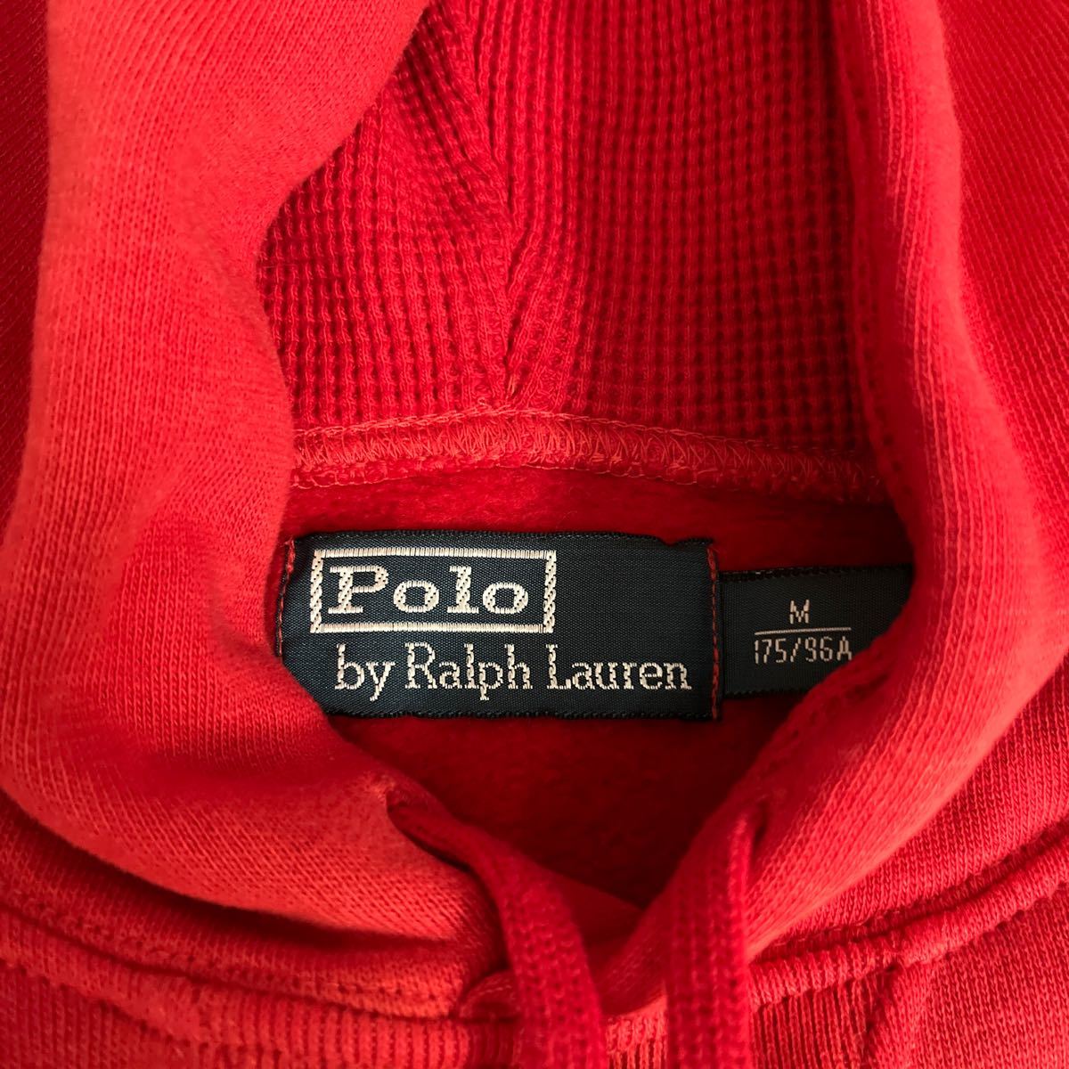 パーカー スウェット 赤 POLO poloラルフローレン　RalphLauren アメカジ　古着　デニム　クリスマス_画像3