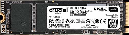 Crucial(クルーシャル) P1シリーズ 500GB 3D NAND NVMe PCIe M.2 SSD CT500・・・