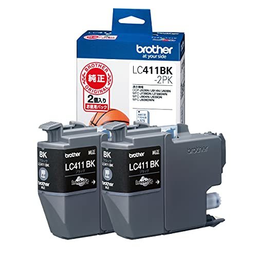 [ Brother original ] ink cartridge black 2 piece pack ( eko package ) LC411BK-2PK-E correspondence pattern number :DCP-J***