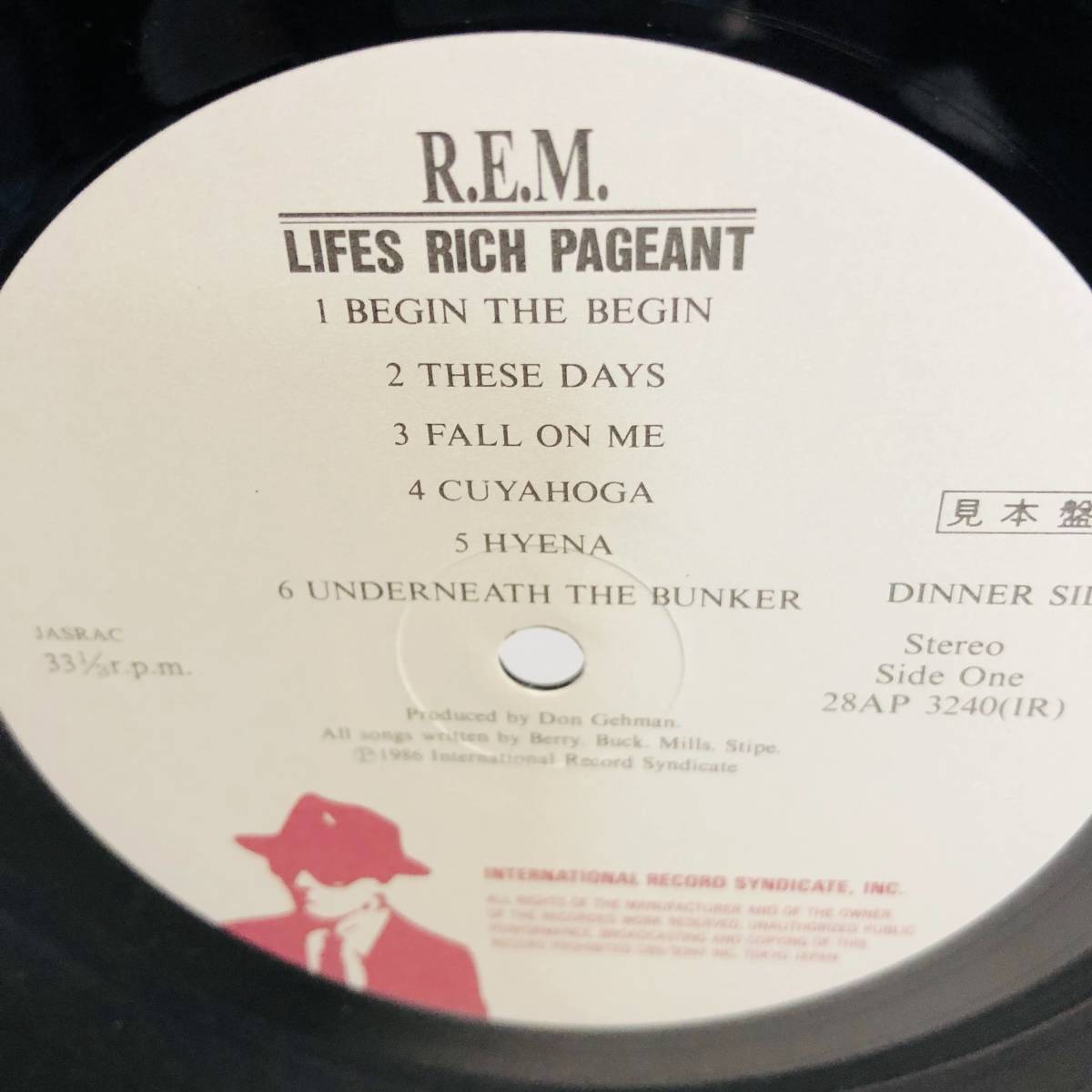 【LP】レコード 再生未確認 見本盤 R.E.M.【LIFES RICH PAGEANT】28AP 3240 ※まとめ買い大歓迎!同梱可能です_画像5