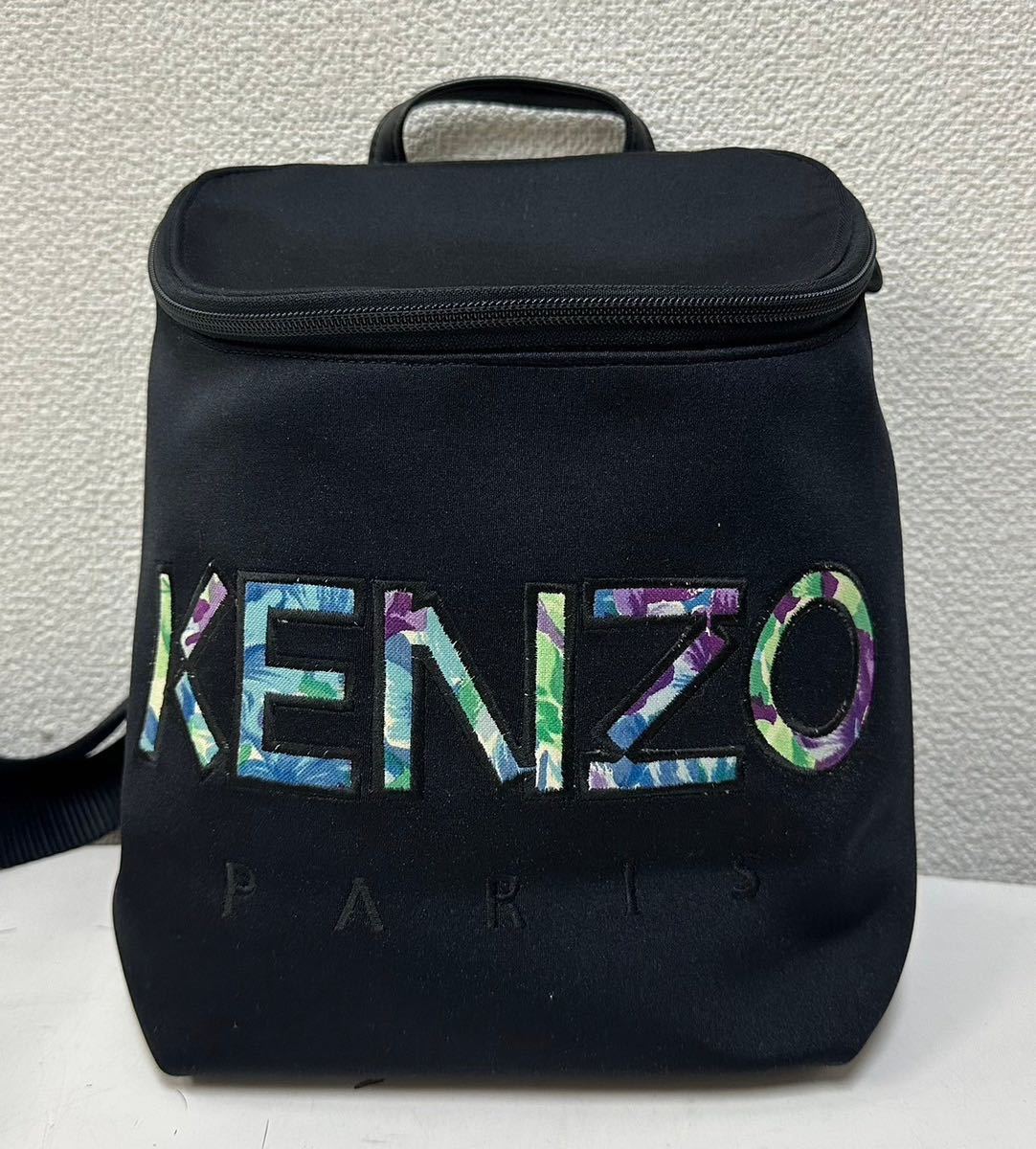 極美品 KENZO ケンゾー リュック ミニリュック バッグ ブラック_画像1