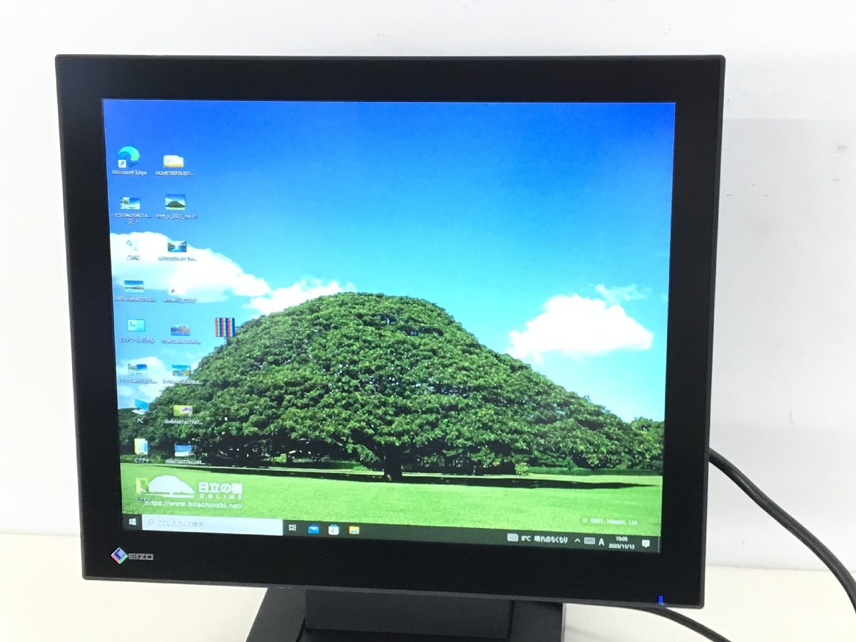 （使用時間：53H）EIZO 17型 LEDバックライト搭載液晶モニター　FlexScan T1781　2016年製　中古品　(管：2A-M）_画像2