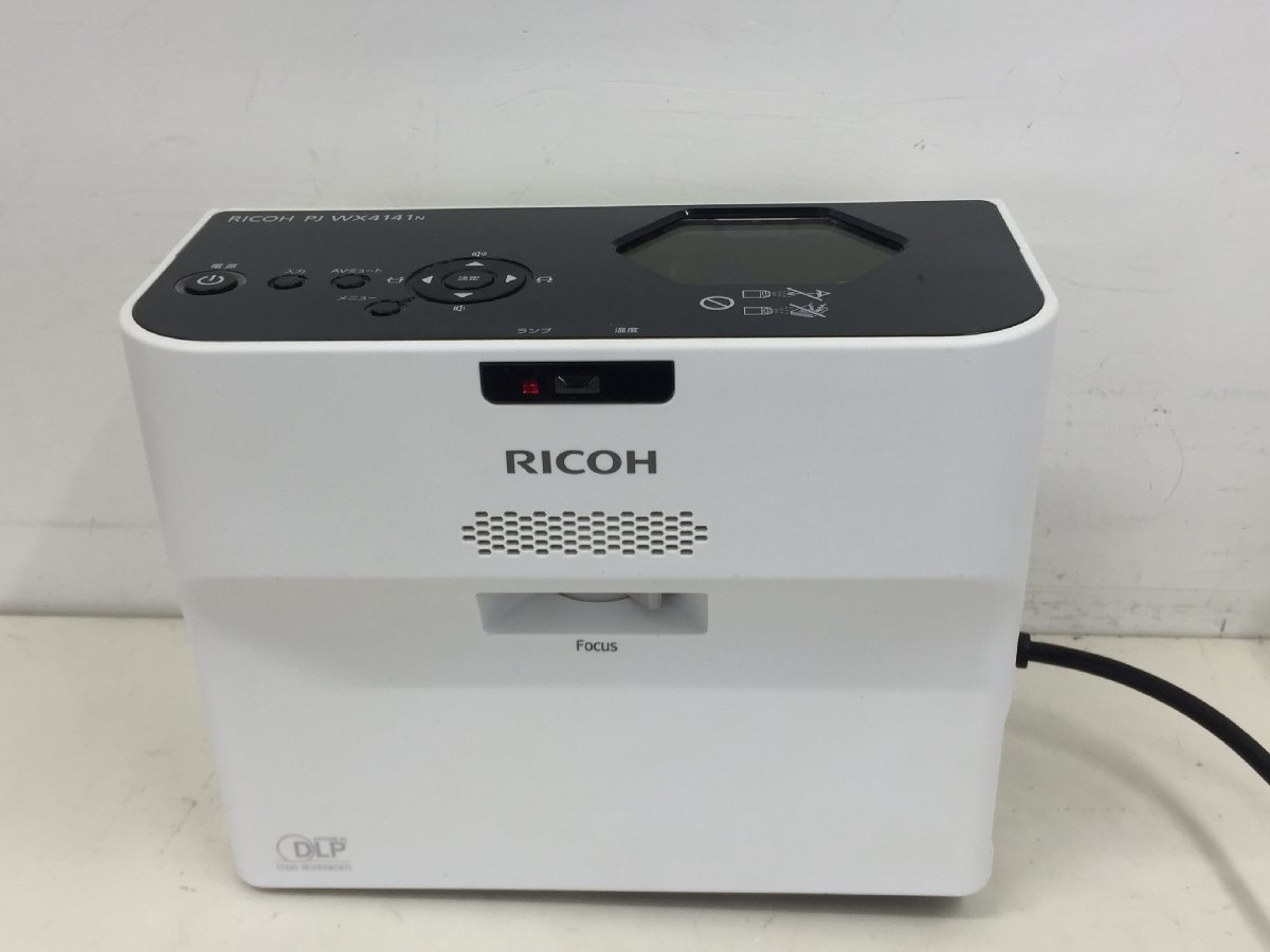  Ricoh super short burnt point DLP projector RICOH PJ WX4141N body only lamp lack of electrification verification only junk ( tube 2F)