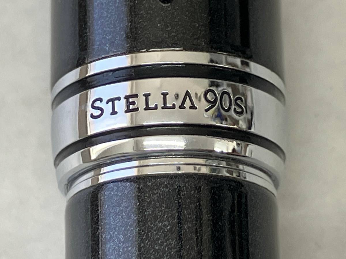 PILOT パイロット 万年筆 STELLA 90s ステラ ブラック ペン先 14K-585刻印 F_画像3