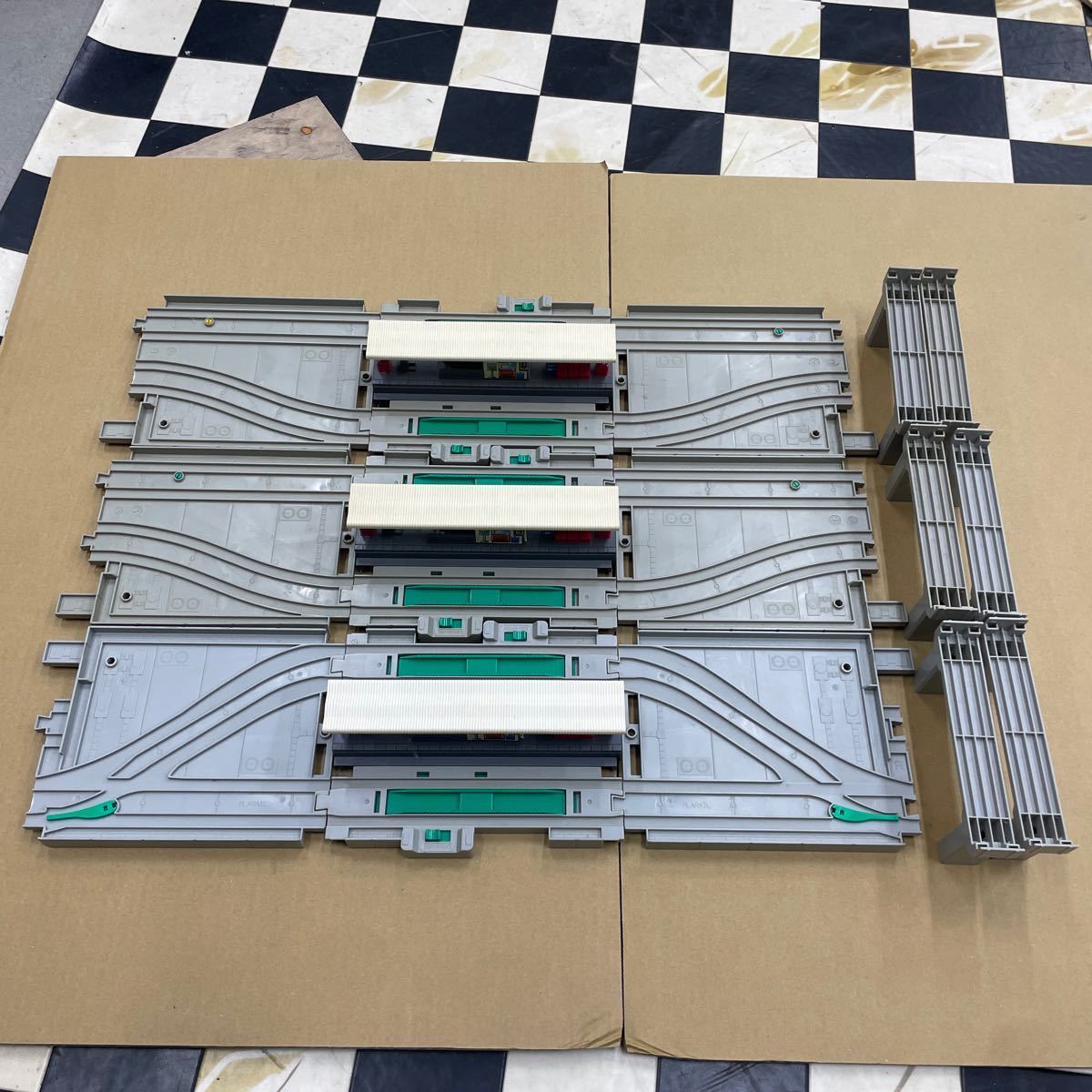 プラレール 高架駅 高架ステーション 3セット_画像1