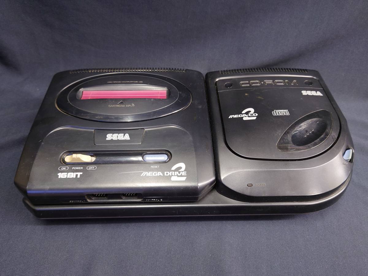 セガ SEGA メガCD2 & メガドライブ2 セット 動作品 / MEGA DRIVE2 & MEGA-CD2の画像1