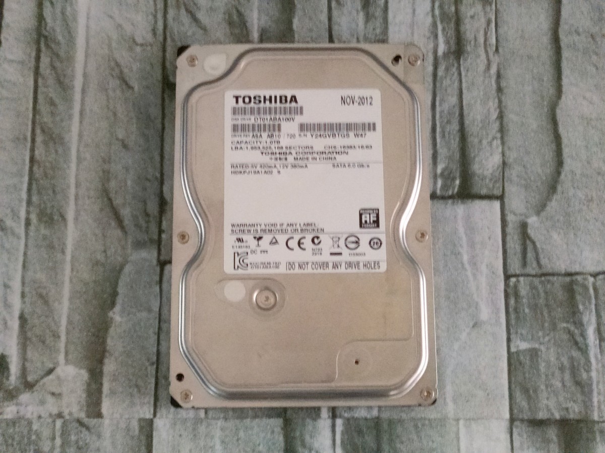 TOSHIBA 3.5 SATA6.0 Gb/s 1.0TB 【内蔵型HDD】_画像1