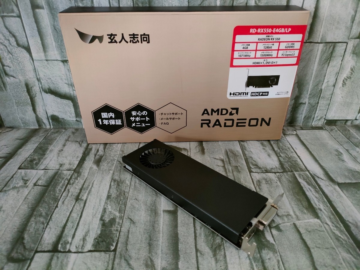 AMD 玄人志向Radeon RX550 4GB LP 【グラフィックボード】-–日本Yahoo
