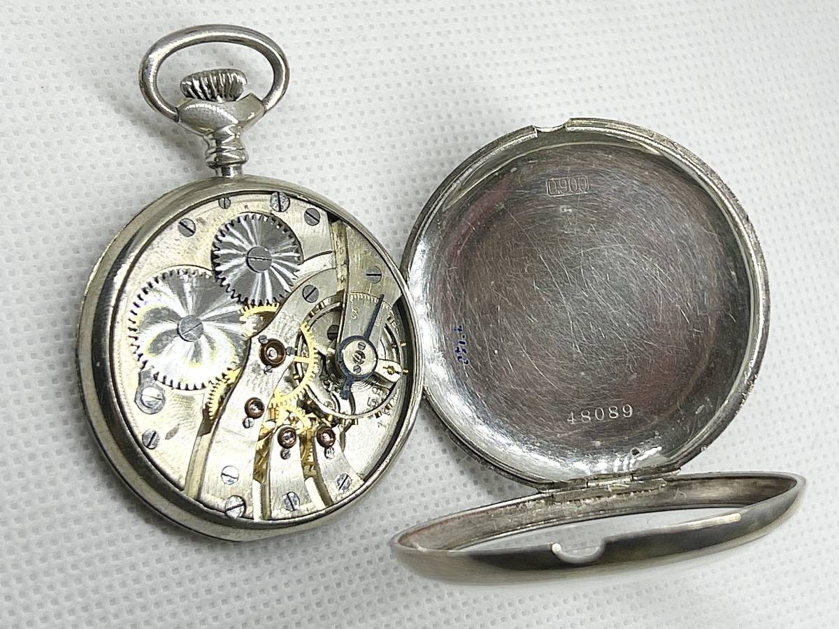 セイコー懐中時計 EMPIRE 銀ケース 大正時代のも？ アンティーク(Antique pocket watch）★同梱可　No.1049_画像6