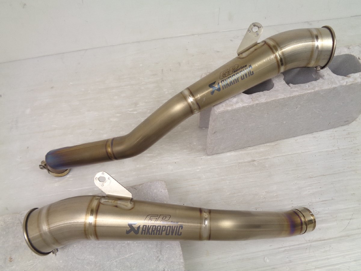 GSX-R1000 K9 L0 L1 09-11 akrapovic アクラポビッチ GP メガホン チタン スリップオン サイレンサー マフラー 良品【C326】_画像1