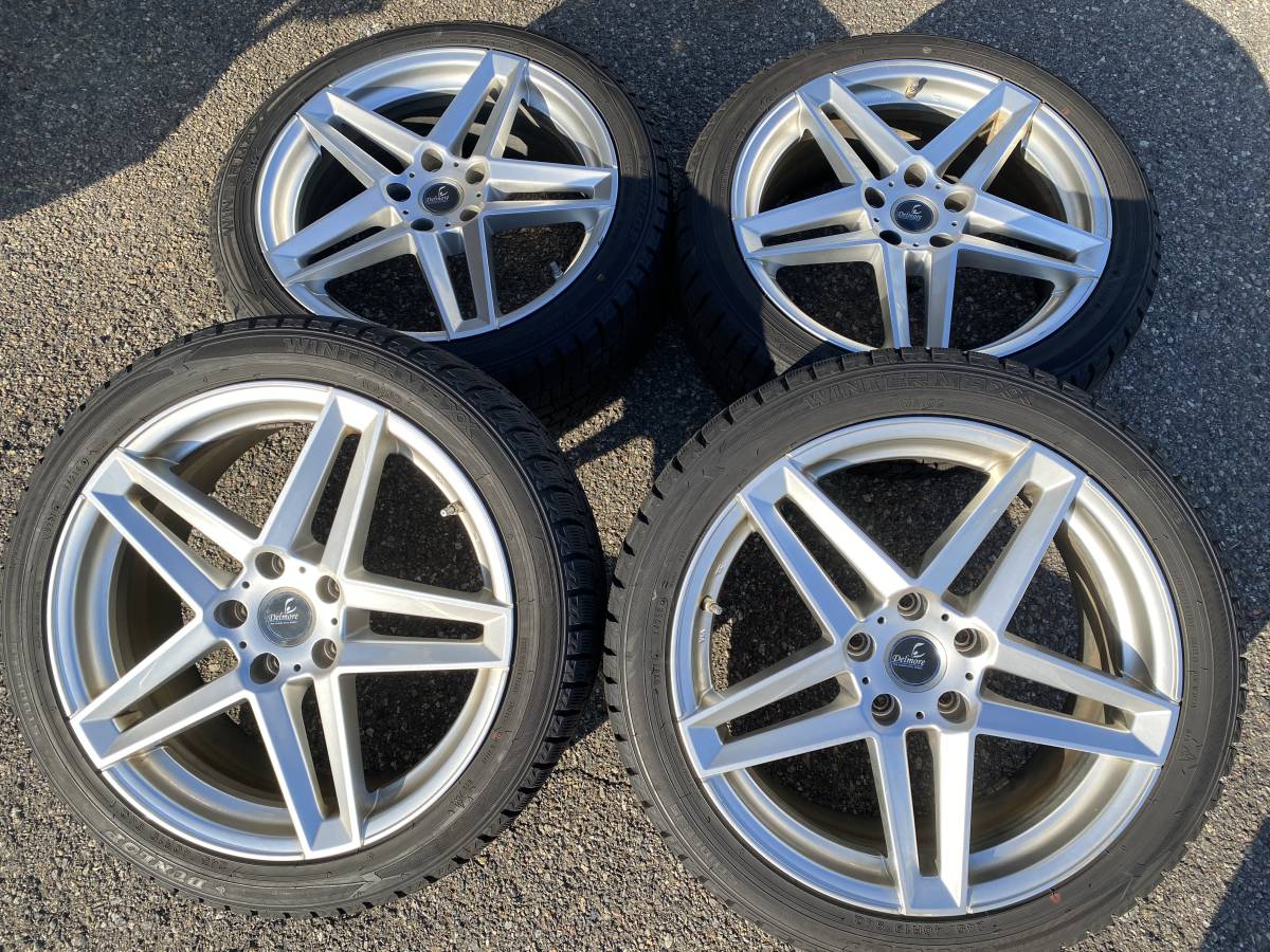 Weds Delmore 120-5H 19インチ 8J +45 245/40R19 ダンロップWM02
