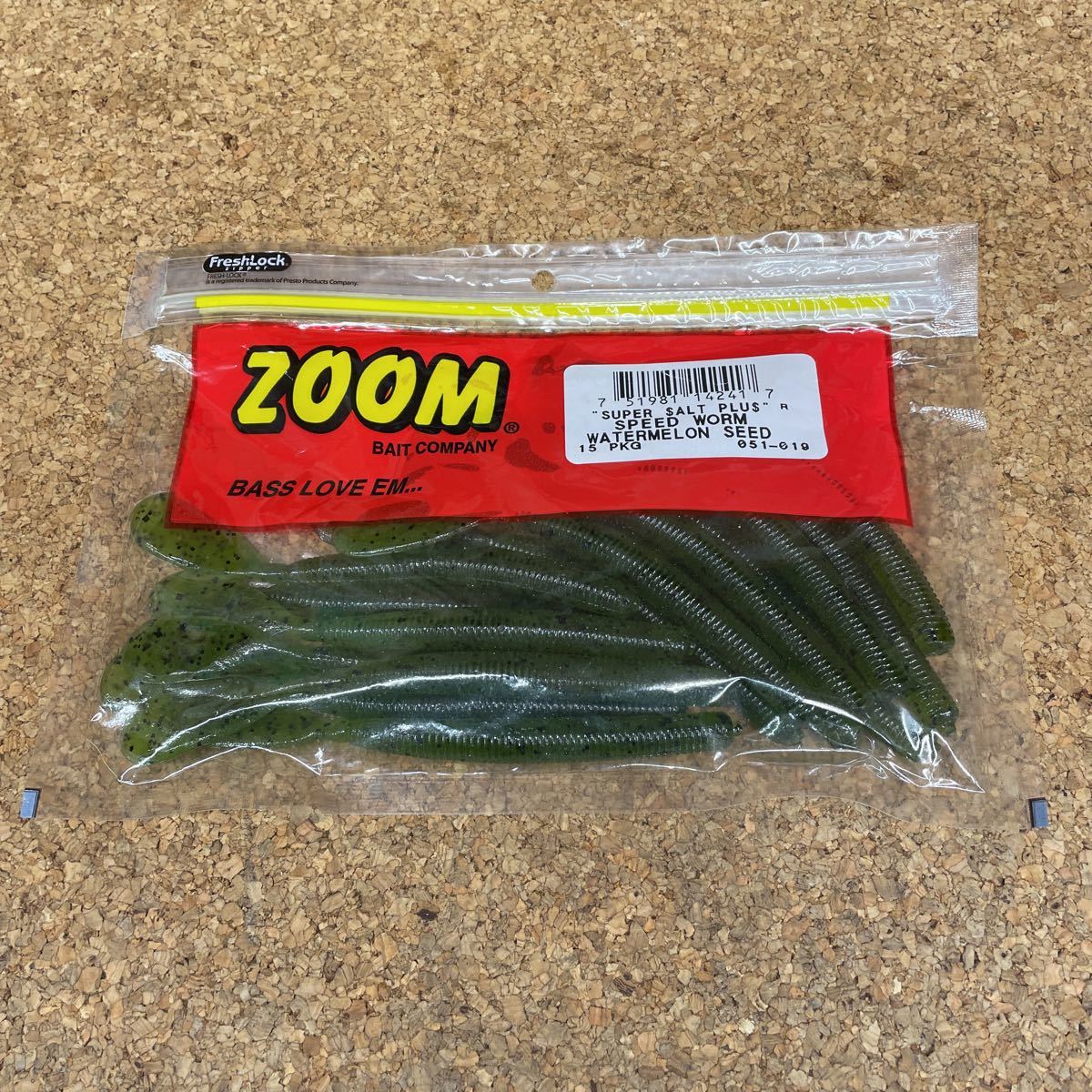 ワーム 189 ズーム スピードワーム ZOOM SPEED WORM 未使用 ZBCの画像1