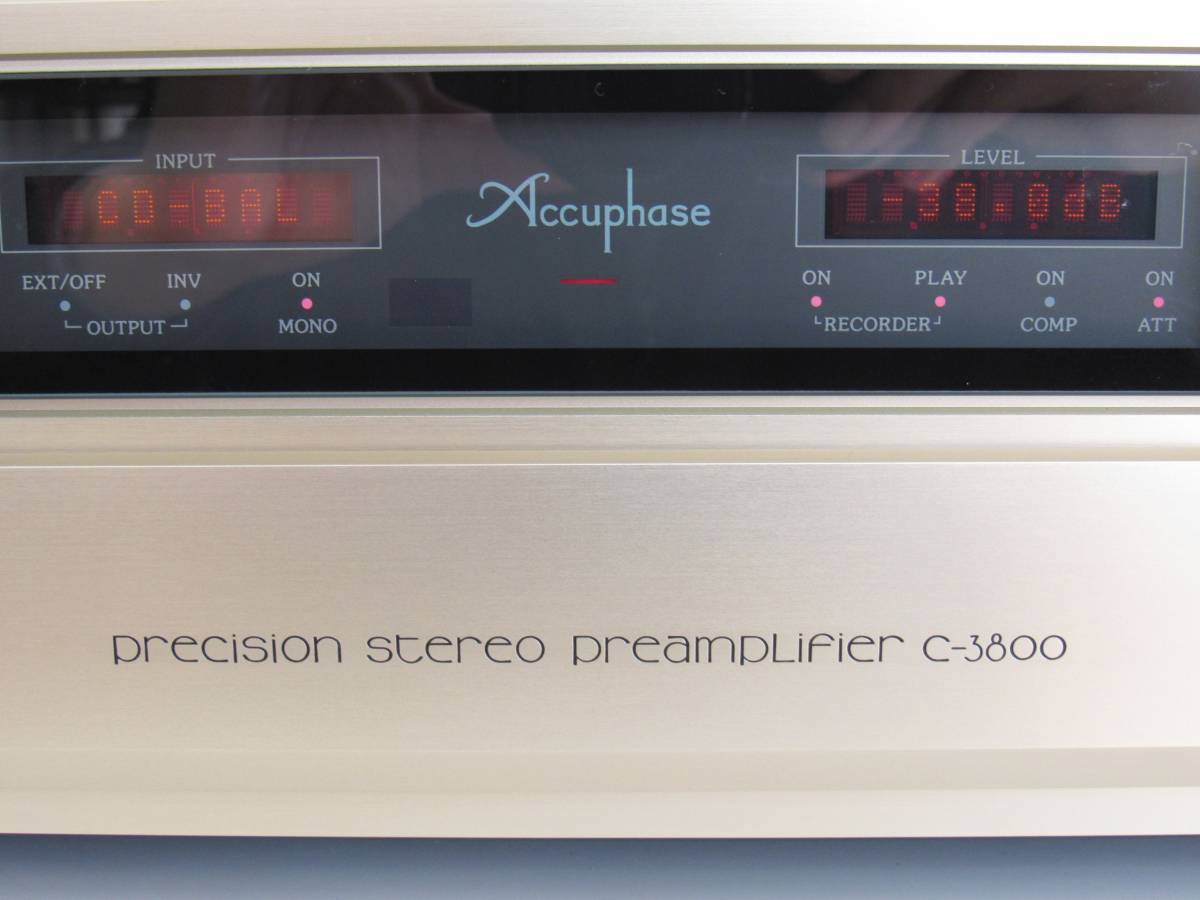 Accuphase アキュフェーズ C-3800 PRECISION STEREO PREAMPLIFIER 美品 / 元箱_画像7