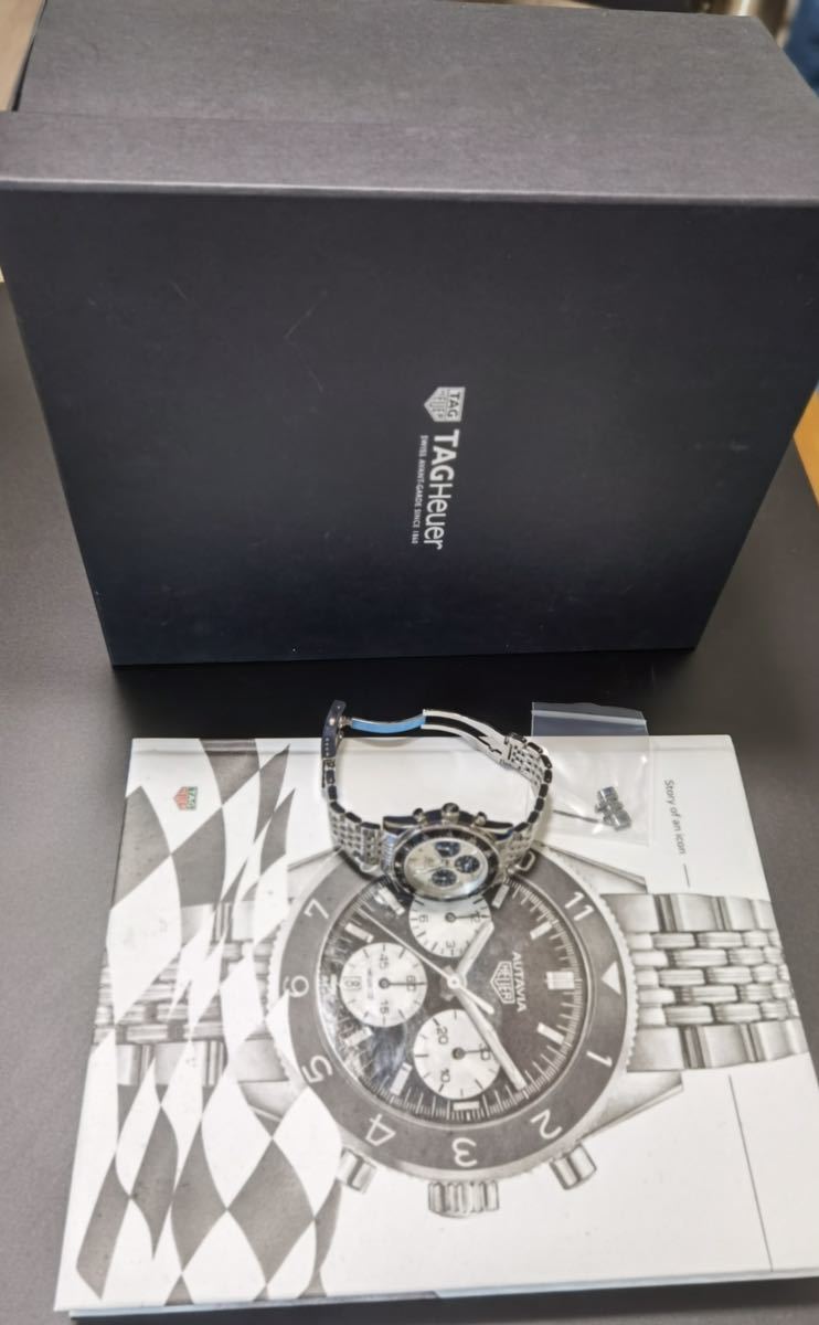 中古美品 箱あり タグホイヤー TAG HEUER オータヴィア ヘリテージ キャリバー02 CBE2111.BA0687 限定1932本 デイト 自動巻 メンズ 腕時計の画像2