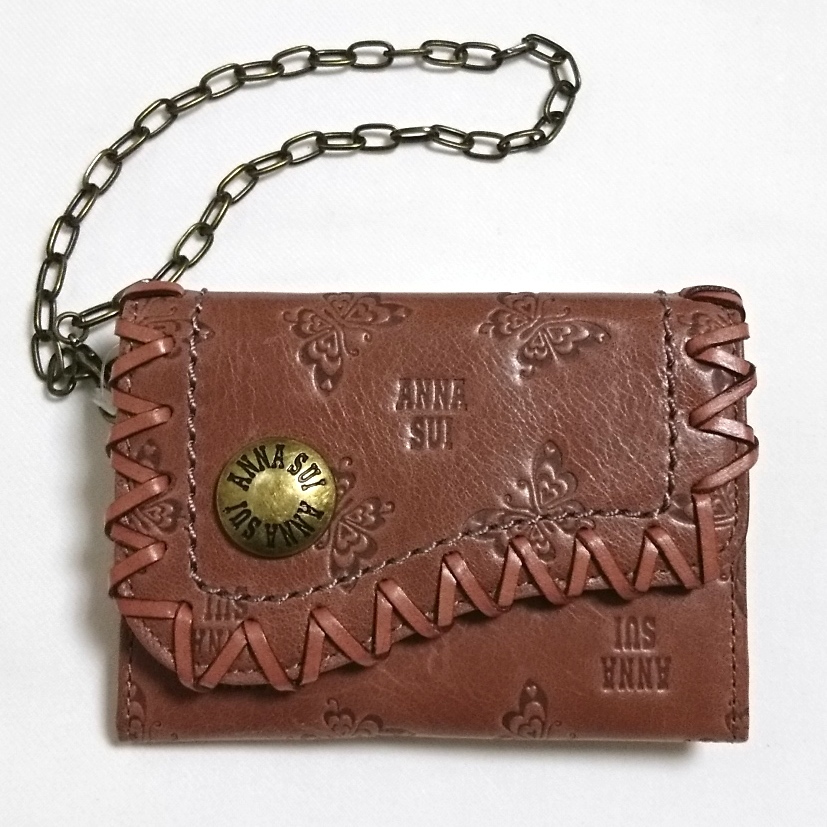 ANNA SUI アナスイ アンジェリーナ カードケース 名刺入れ パスケース 定期入れ 蝶 バタフライ 新品未使用