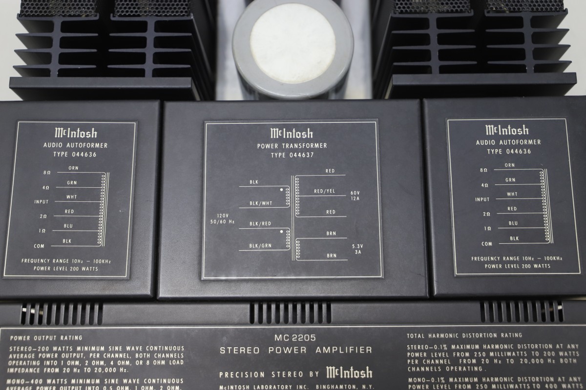 McIntosh マッキントッシュ MC2205 パワーアンプ(E1231)_画像5