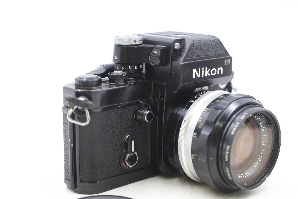 Nikon F2 ニコン 一眼レフカメラ フォトミックファインダー / NIKKOR-S・C Auto 1:1.4 f=50mm / NIKKOR-N・C Auto 1:2.8 f=24mm 付(A1246)_画像3